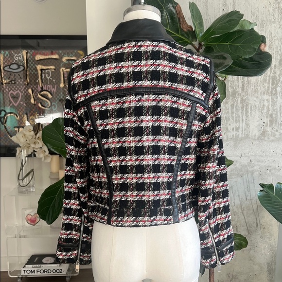 Zara Black and White Tweed Blazer - Picture 4 of 8